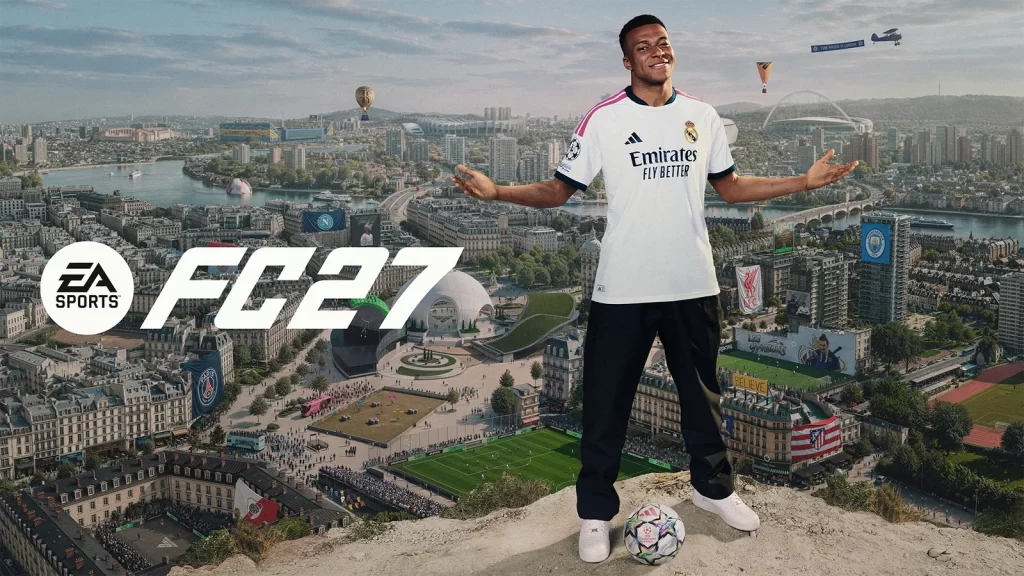 EA SPORTS FC 27 oyun kapağı ve saha görseli
