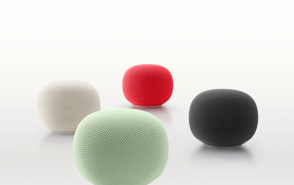 Google Home akıllı hoparlör ailesini gösteren Google görseli