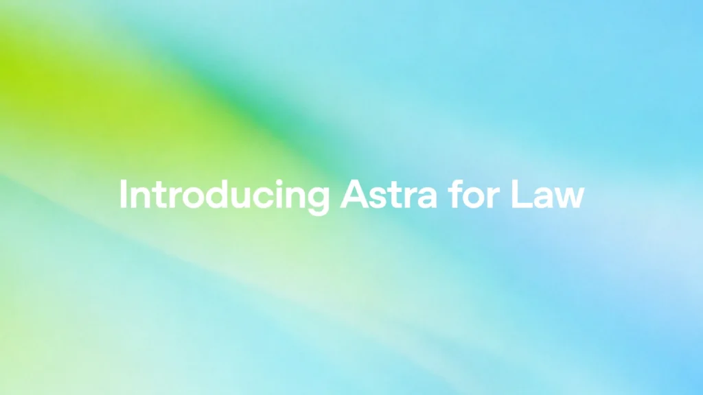 OpenAI tarafından hukuk sektörü için geliştirilen Astra for Law yapay zekâ altyapısının tanıtım görseli.