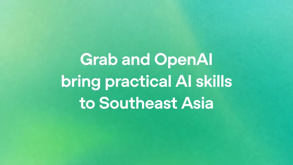 OpenAI ve Grab temsilcileri Singapur'daki yapay zekâ eğitim programı lansmanında