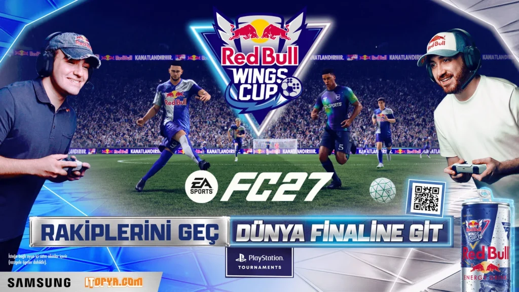 Red Bull Wings Cup turnuva alanı ve özel tasarım kutuları
