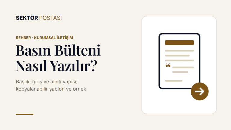 Basın bülteni nasıl yazılır rehberi kapak görseli
