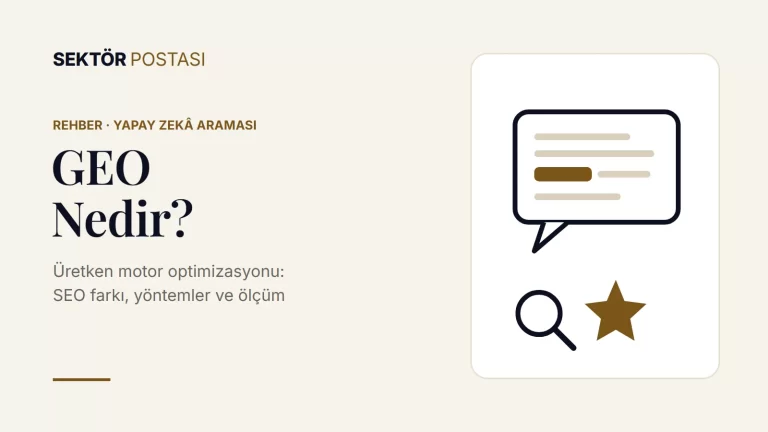 GEO nedir? Üretken motor optimizasyonu rehberi kapak görseli