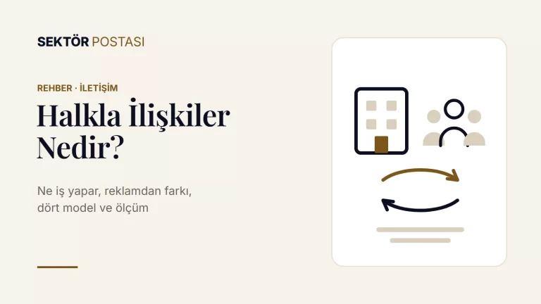 Halkla ilişkiler nedir rehberi kapağı: kurum ile kamuoyu arasında çift yönlü iletişim