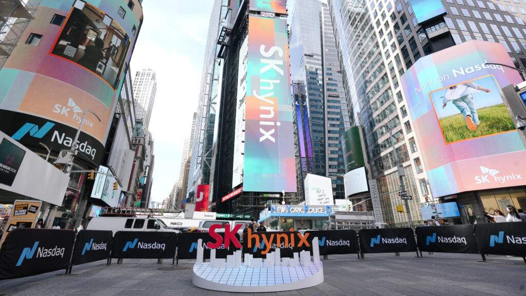 SK Hynix bellek çipi üreticisini tanıtan şirket görseli
