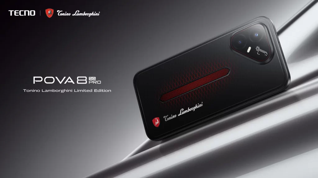 TECNO POVA 8 Pro 5G Tonino Lamborghini Limited Edition akıllı telefon modeli