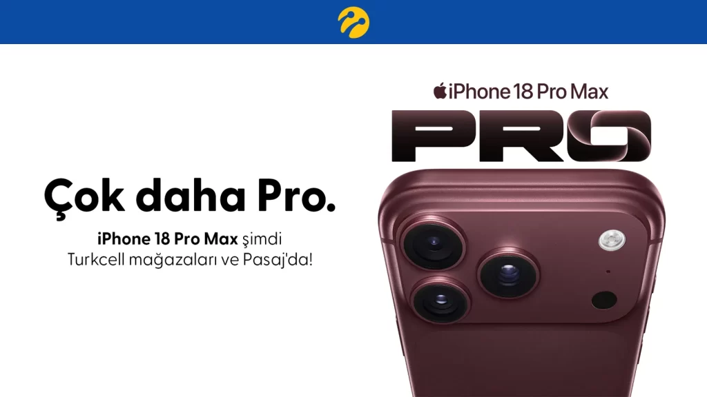 Turkcell iPhone 18 Pro Max satış görseli