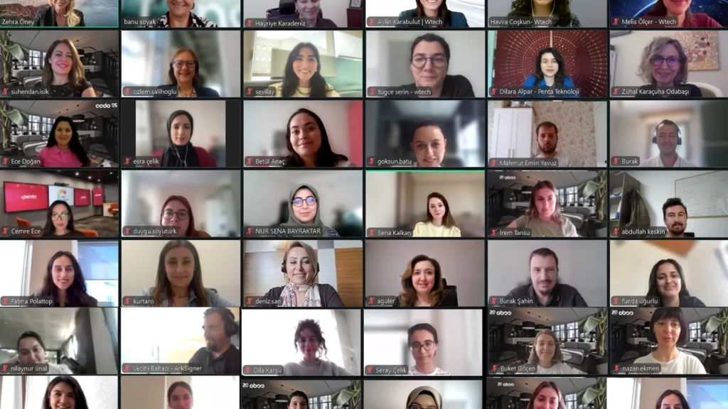 Teknolojide Kadın Derneği Teknolojinin Liderleri projesi katılımcıları