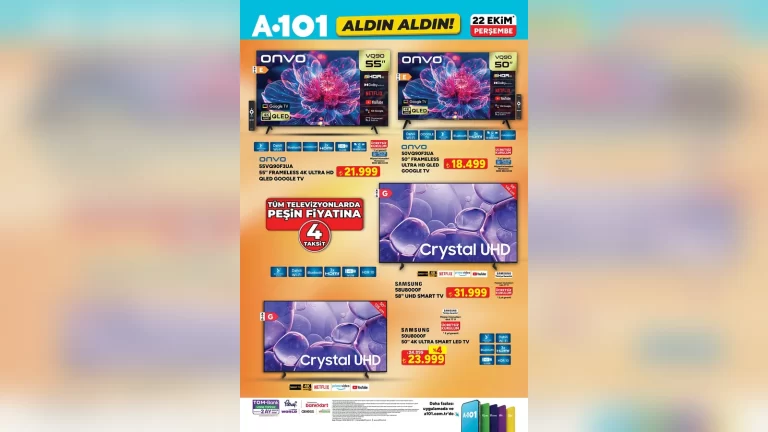 A101 teknoloji ürünleri satış standı