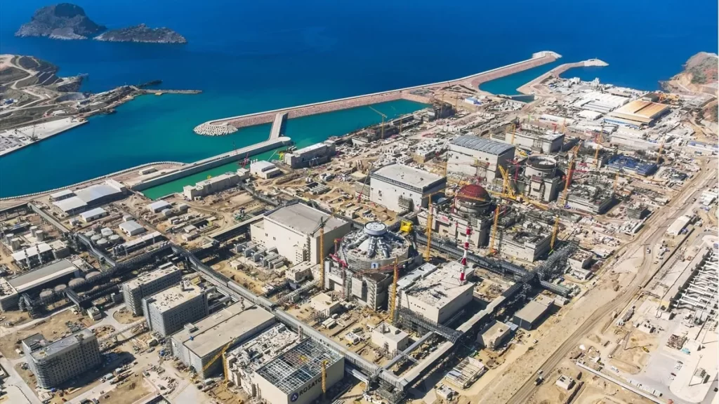 Akkuyu Nükleer Güç Santrali sahasının Mersin kıyısından havadan görünümü