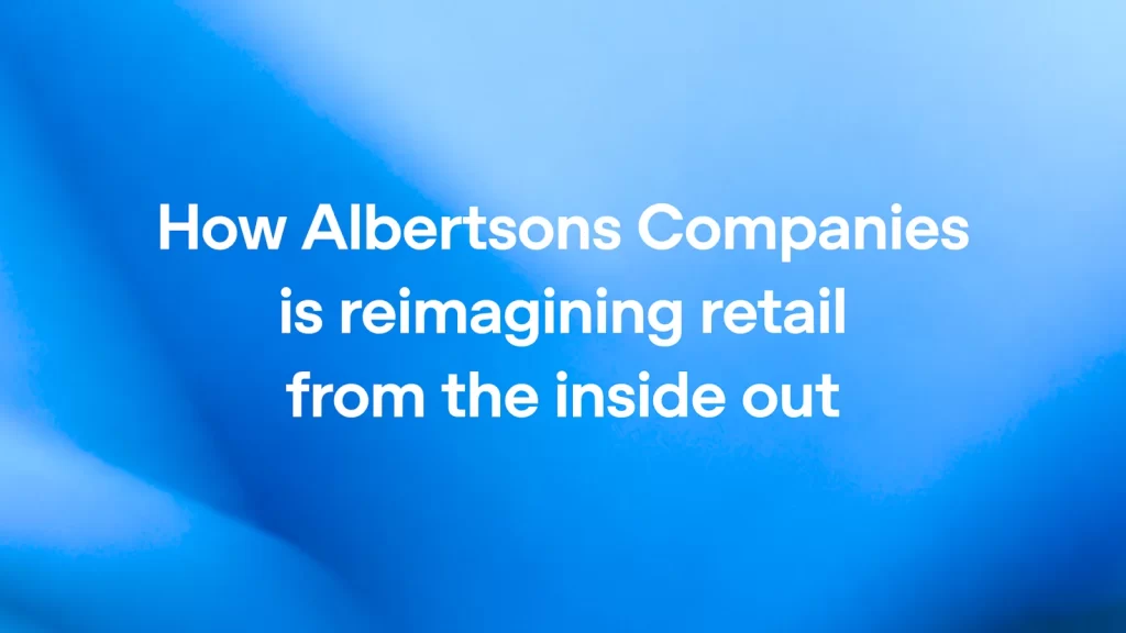 Albertsons Companies mağaza içi dijital alışveriş ve OpenAI yapay zekâ entegrasyonunu temsil eden görsel.