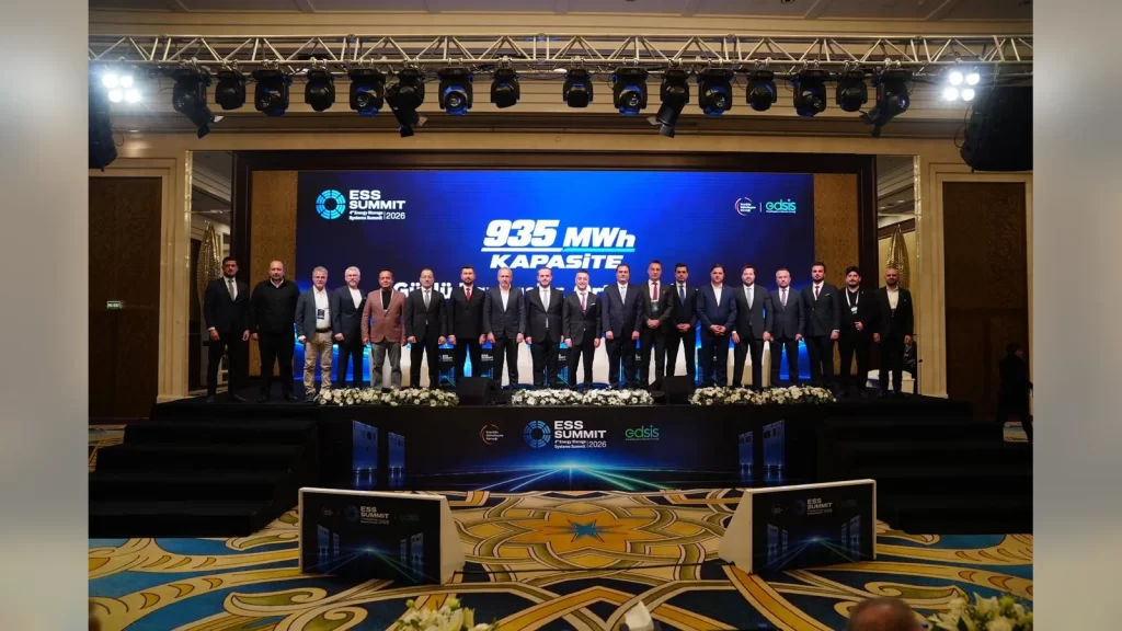 ESS Summit 2026 zirvesinde açıklanan Türkiye Depolama Haritası ve enerji depolama projeleri sunumu