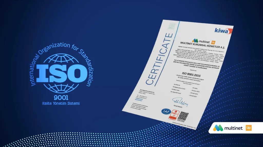 Multinet Up ISO 9001 belgelendirme süreci