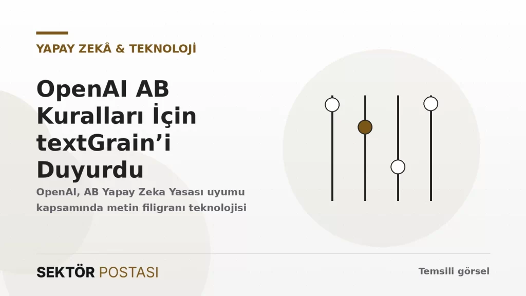 OpenAI logosu ve yapay zeka tarafından üretilen metinlerdeki görünmez filigran simgesi