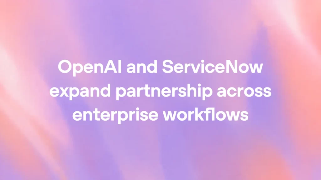 OpenAI ve ServiceNow logosu