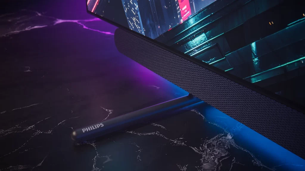 Philips Ambilight destekli televizyon ekranı ve akıllı aydınlatma entegrasyonu