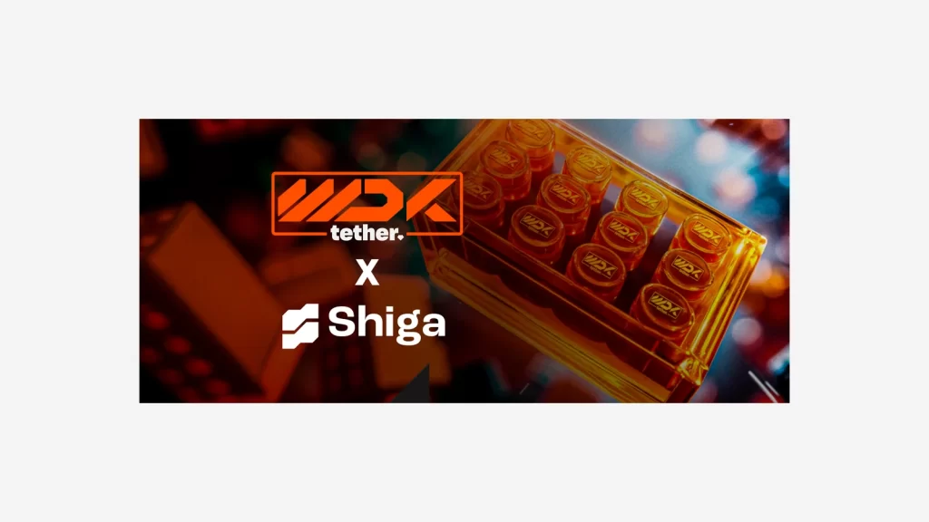 Tether ve Shiga iş birliği kapsamında geliştirilen dijital varlık cüzdanı çözümlerini temsil eden görsel