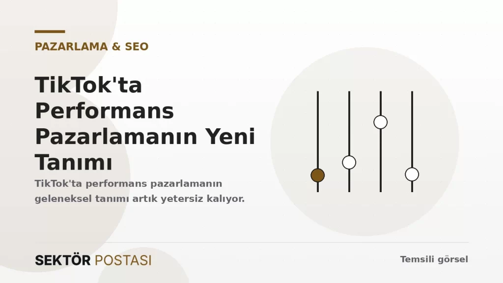 TikTok performans pazarlama konsepti