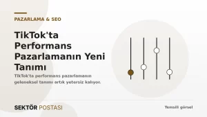 TikTok performans pazarlama konsepti