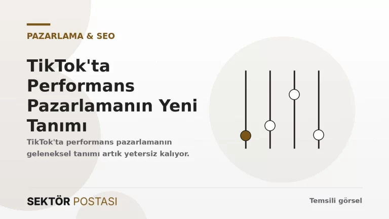 TikTok performans pazarlama konsepti