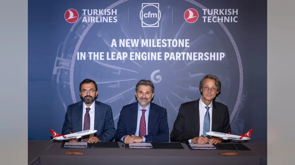 Türk Hava Yolları ve CFM International logoları